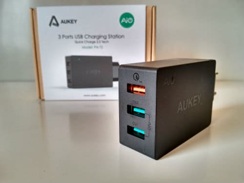 Mobile-Charger-Aukey-Drei-Ports