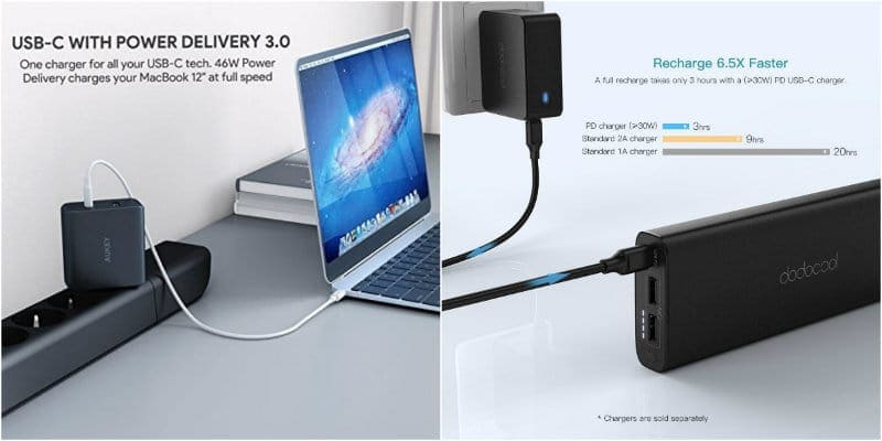 USB-Ladegerät c Stromversorgung MacBook Power Bank