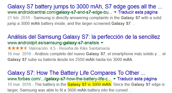 Galaxie S7 Mah Google