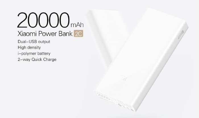 Xiaomi Powerbank 2c 20000 mAh